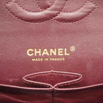 Chanel Shoulder Bag Matelasse Caviar Skin Black Gold Hardware Women