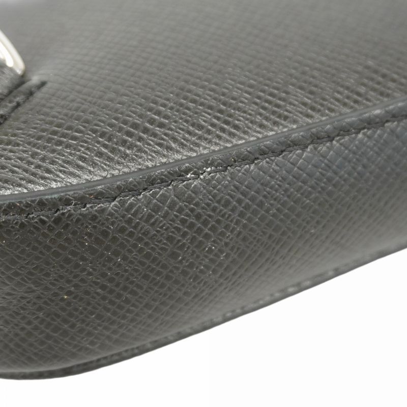 Louis Vuitton Body Bag Taiga Ave News Ring Bag M30863 Noir Black Men's