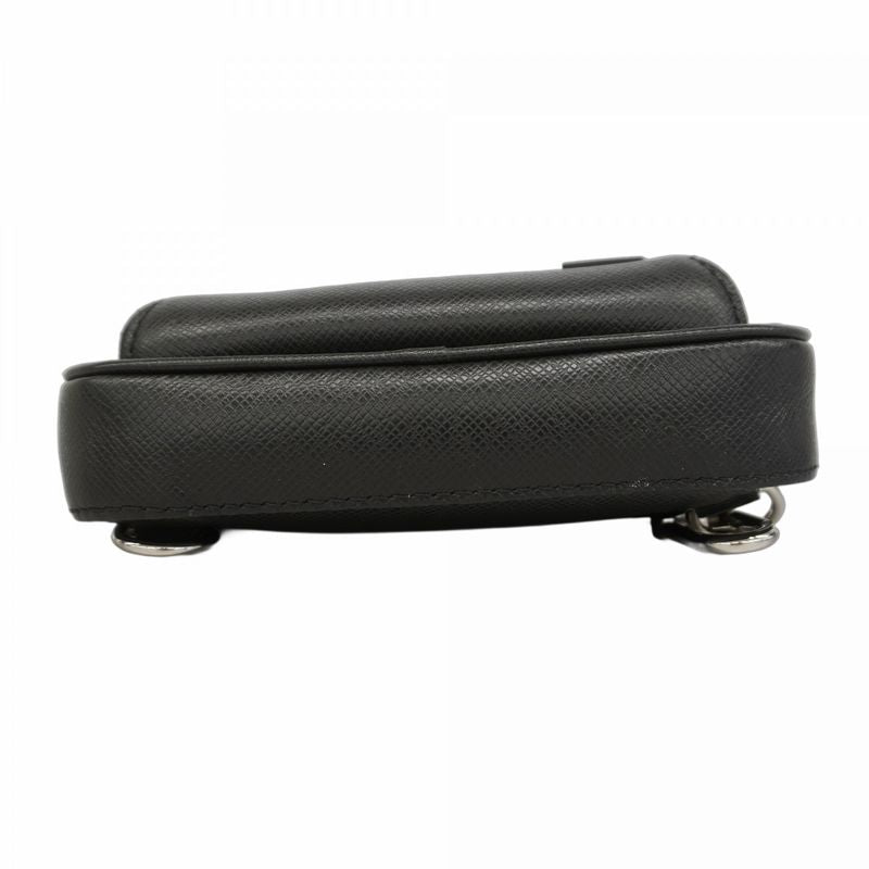 Louis Vuitton Body Bag Taiga Ave News Ring Bag M30863 Noir Black Men's