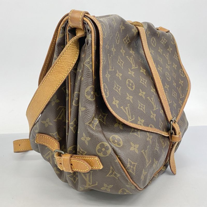 Louis Vuitton Shoulder Bag Monogram Saumur 35 M42254 Brown Ladies