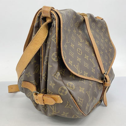 Louis Vuitton Shoulder Bag Monogram Saumur 35 M42254 Brown Ladies