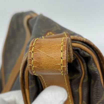 Louis Vuitton Shoulder Bag Monogram Saumur 35 M42254 Brown Ladies