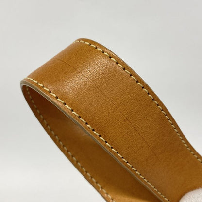 Celine Shoulder Bag C Macadam Suede Beige Gold Hardware Women