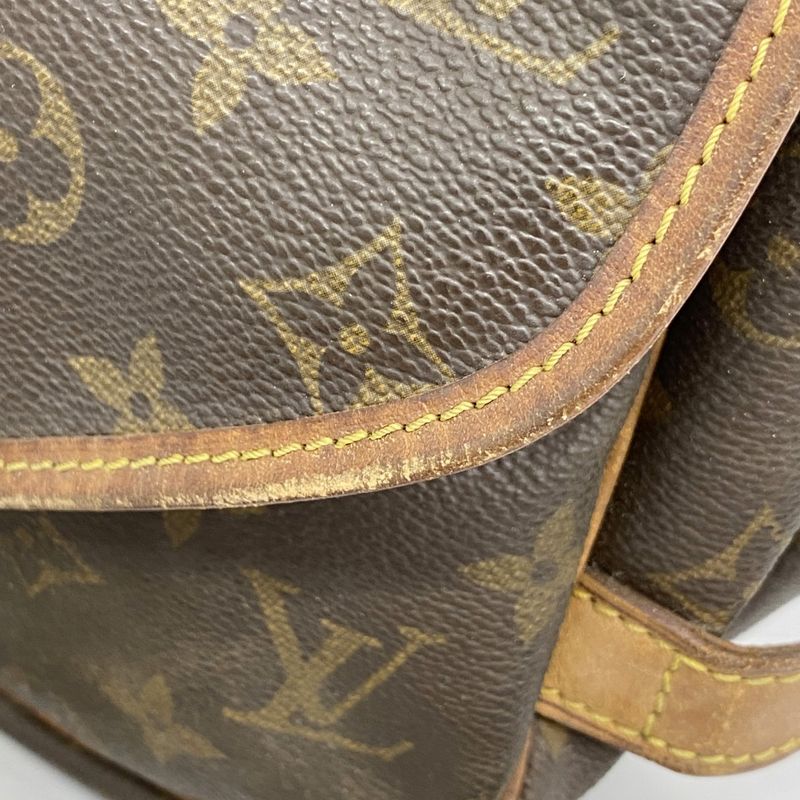 Louis Vuitton Shoulder Bag Monogram Saumur 30 M42256 Brown Ladies