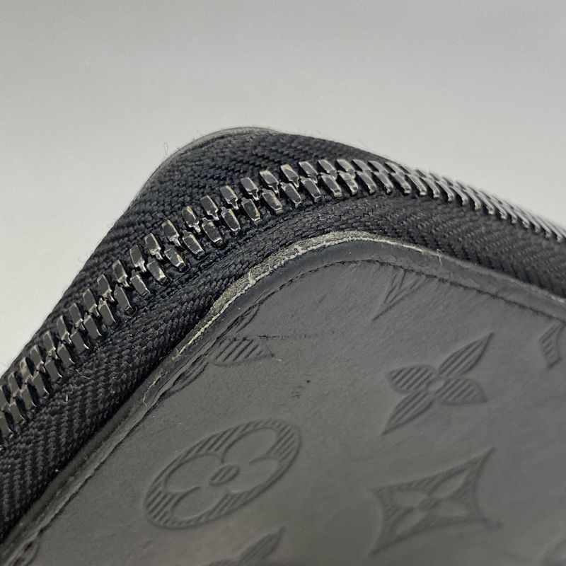 Louis Vuitton Long Wallet Monogram Shadow Zippy Wallet Vertical M62902 Black