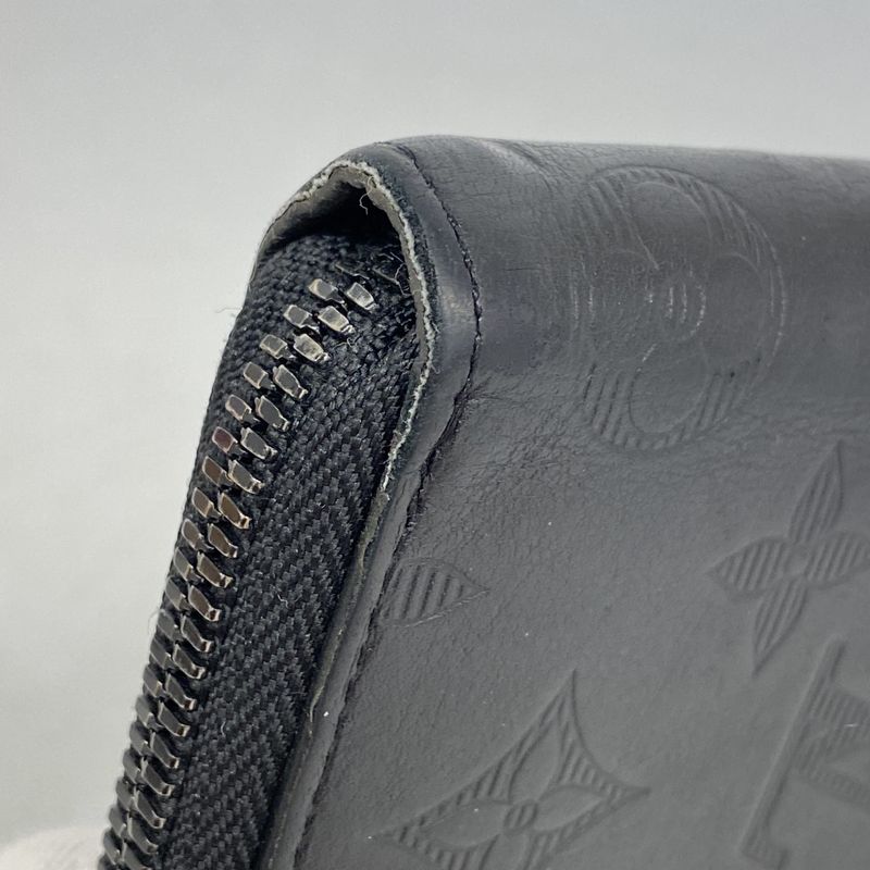 Louis Vuitton Long Wallet Monogram Shadow Zippy Wallet Vertical M62902 Black