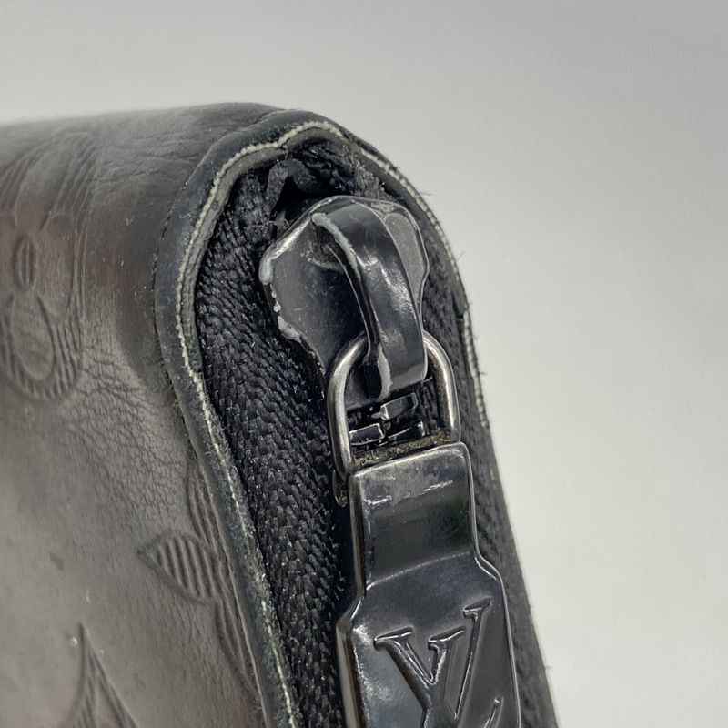 Louis Vuitton Long Wallet Monogram Shadow Zippy Wallet Vertical M62902 Black