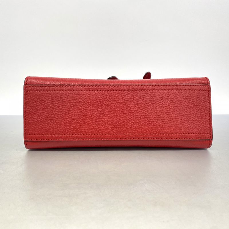 Gucci Handbag Ggmarmont 442622 Leather Red Gold Hardware 2way Bag Ladies