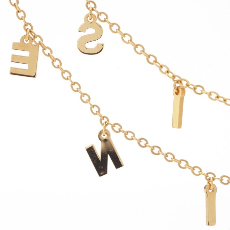 Celine Logo and Initials 2strands Necklace Accessories Gold