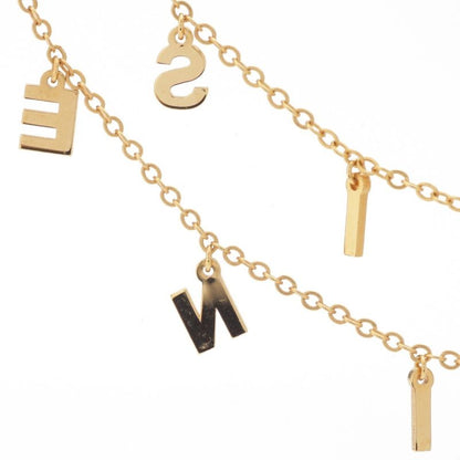 Celine Logo and Initials 2strands Necklace Accessories Gold
