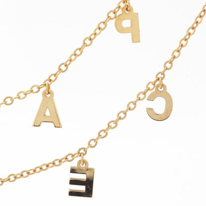 Celine Logo and Initials 2strands Necklace Accessories Gold
