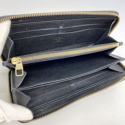 Louis Vuitton Monogram Empreinte Zippy Wallet M60571 Noir Black Ladies