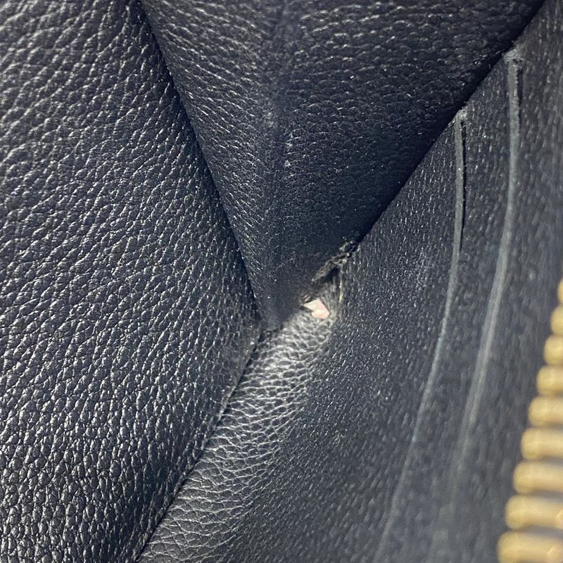 Louis Vuitton Monogram Empreinte Zippy Wallet M60571 Noir Black Ladies