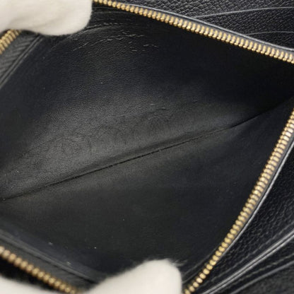 Louis Vuitton Monogram Empreinte Zippy Wallet M60571 Noir Black Ladies