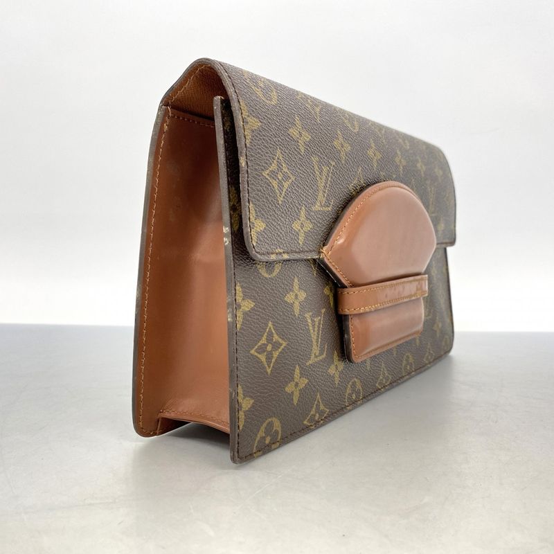 Louis Vuitton Clutch Bag Monogram Chaillot M51788 Brown Ladies
