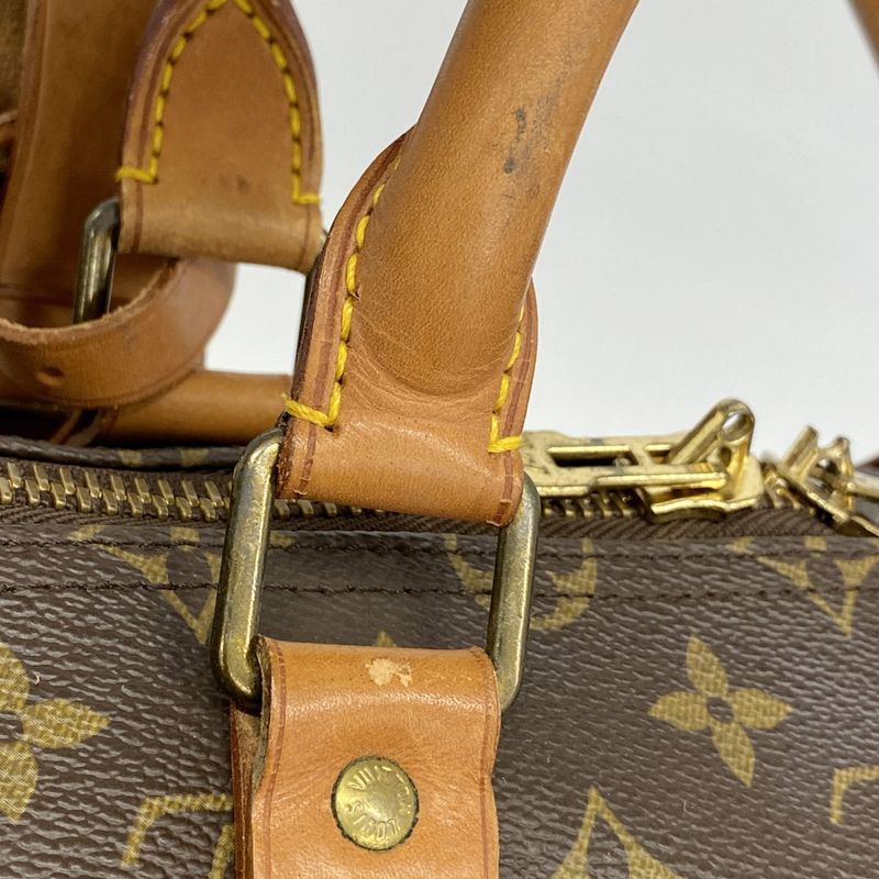 Louis Vuitton Boston Bag Monogram Keepall 55 M41424 Brown Men Women Unisex