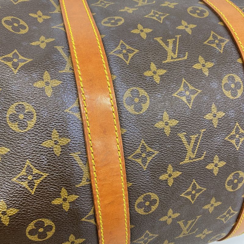 Louis Vuitton Boston Bag Monogram Keepall 55 M41424 Brown Men Women Unisex