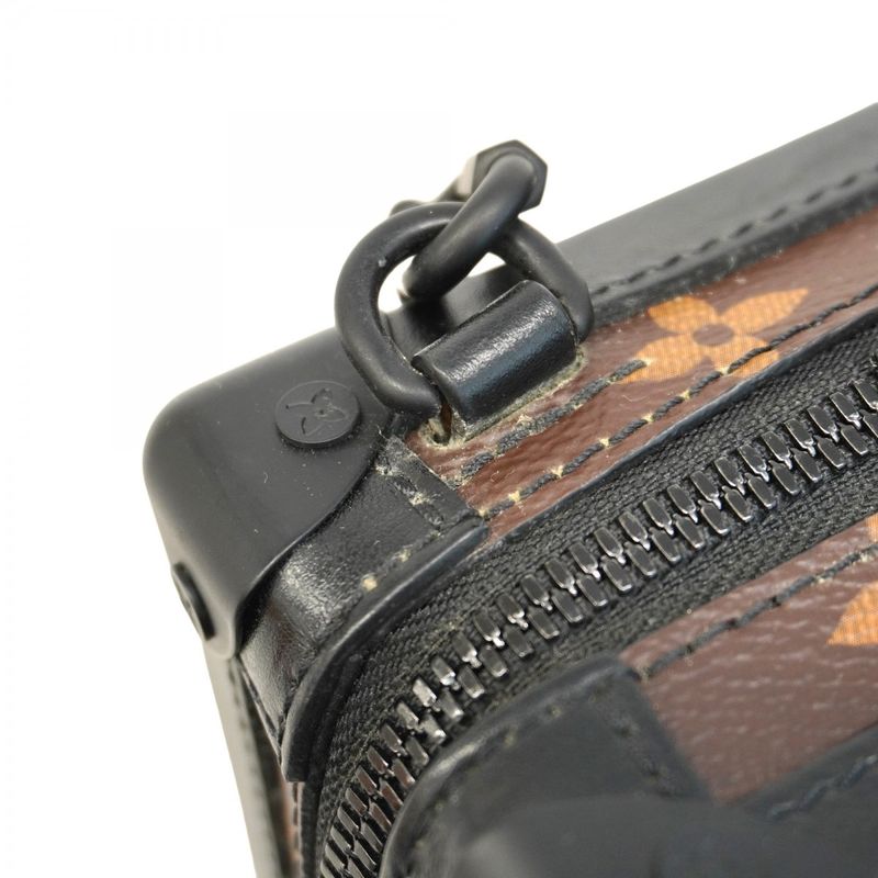 Louis Vuitton Shoulder Bag Monogram/taftage Vertical Soft Trunk M45079 Brown