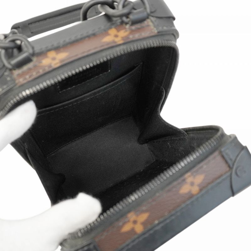 Louis Vuitton Shoulder Bag Monogram/taftage Vertical Soft Trunk M45079 Brown