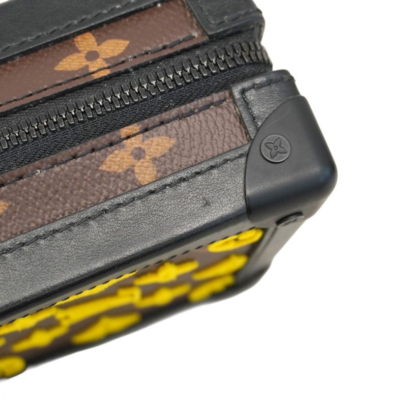 Louis Vuitton Shoulder Bag Monogram/taftage Vertical Soft Trunk M45079 Brown