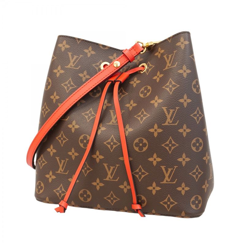 Louis Vuitton Shoulder Bag Monogram Neo-Noé M44021 Brown Coquelicot Ladies