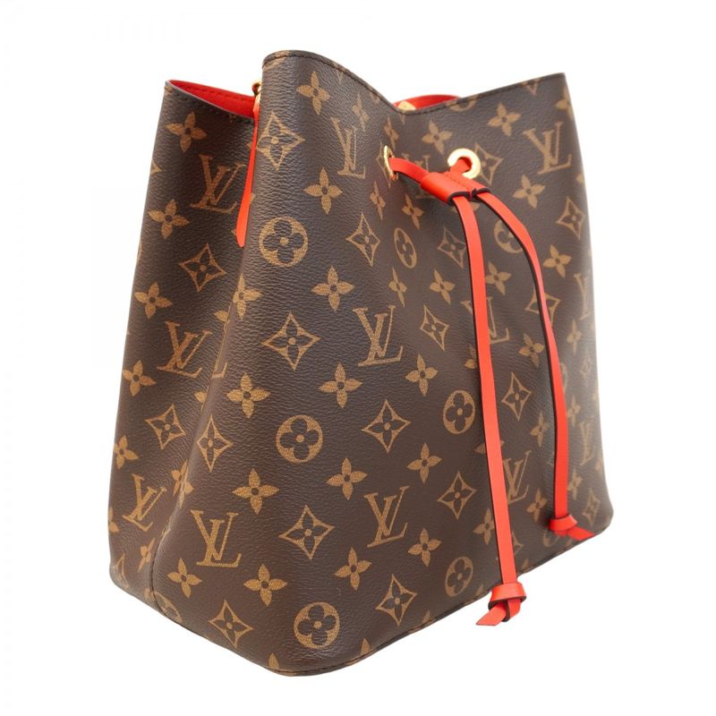 Louis Vuitton Shoulder Bag Monogram Neo-Noé M44021 Brown Coquelicot Ladies