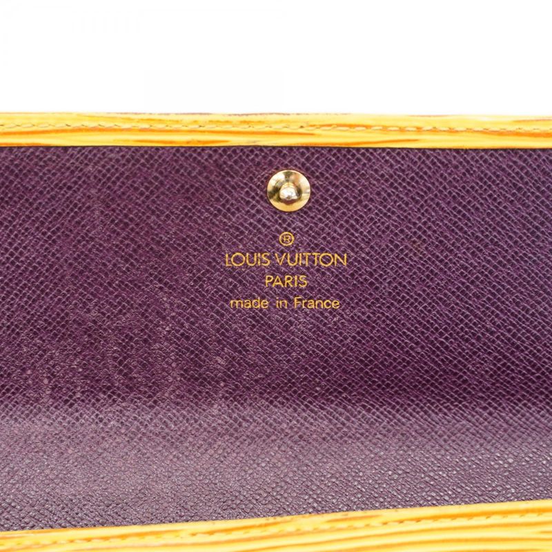 Louis Vuitton Epi Pochette Porte Monet Cles Di M63579 Jeanne Women's Long Wallet