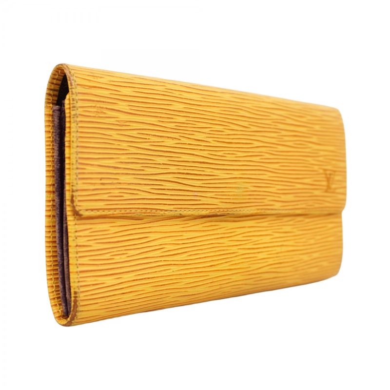 Louis Vuitton Epi Pochette Porte Monet Cles Di M63579 Jeanne Women's Long Wallet