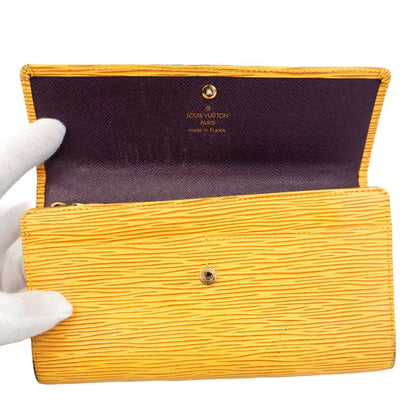 Louis Vuitton Epi Pochette Porte Monet Cles Di M63579 Jeanne Women's Long Wallet