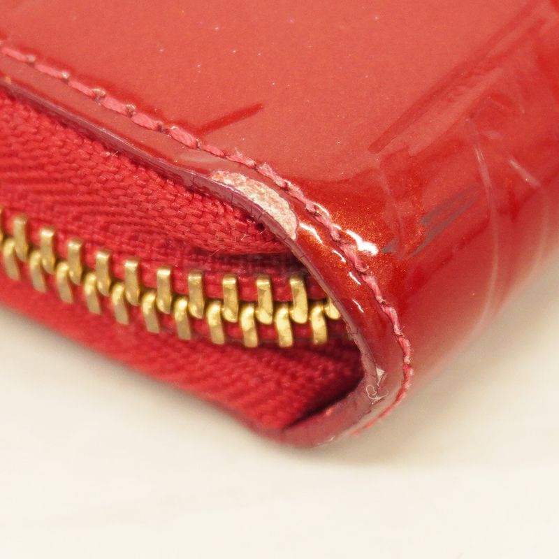 Louis Vuitton Long Wallet Vernis Zippy Wallet M91981 Pomme D'amour Ladies