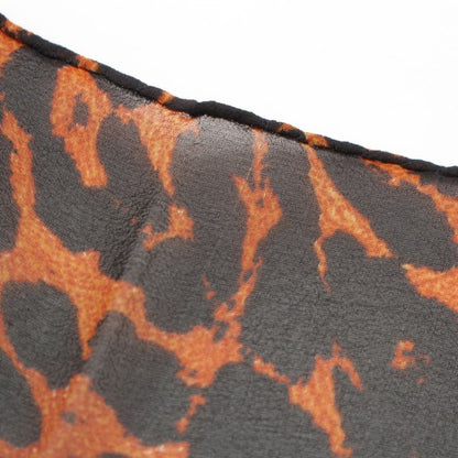 Christian Dior 2004 Silk John Galliano Period Leopard Logo Embroidered Scarf