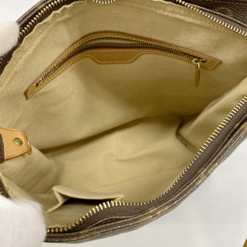 Louis Vuitton Shoulder Bag Monogram Looping GM M51145 Brown Ladies