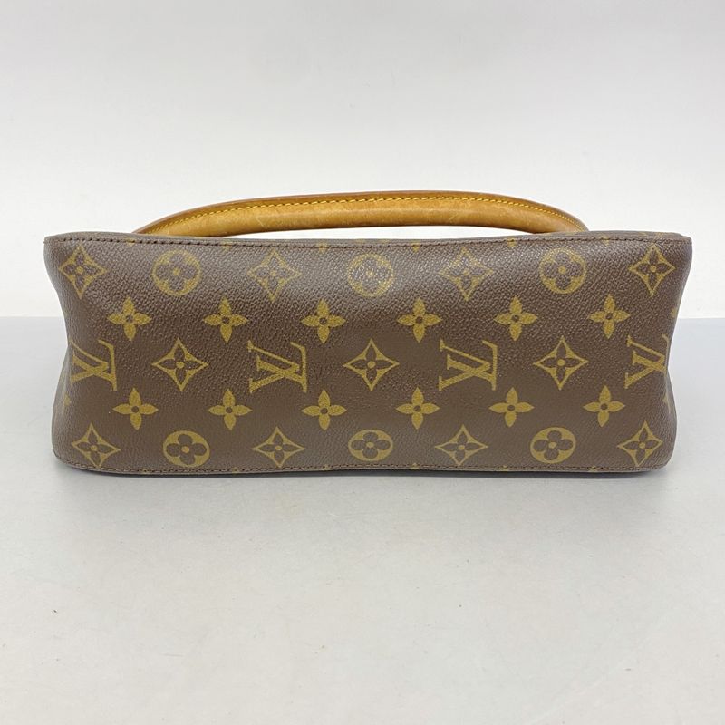 Louis Vuitton Shoulder Bag Monogram Looping GM M51145 Brown Ladies