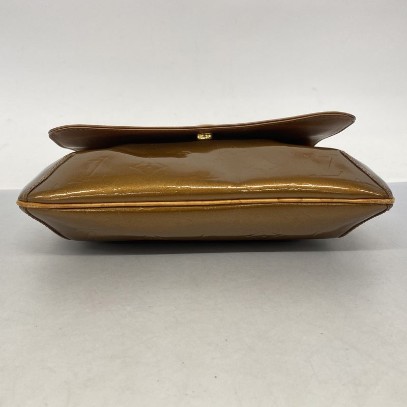 Louis Vuitton Shoulder Bag Vernis Thompson Street M91124 Bronze Women's