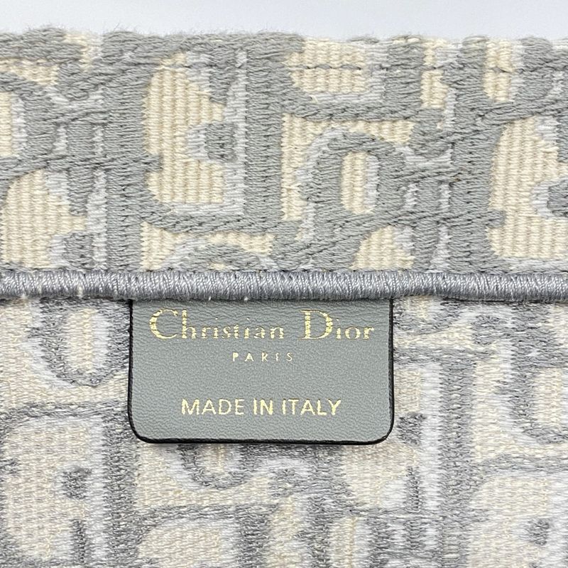 Christian Dior Tote Bag Book Tote Canvas Gray Women's