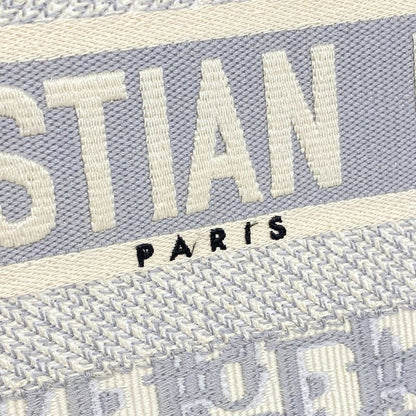 Christian Dior Tote Bag Book Tote Canvas Gray Women's