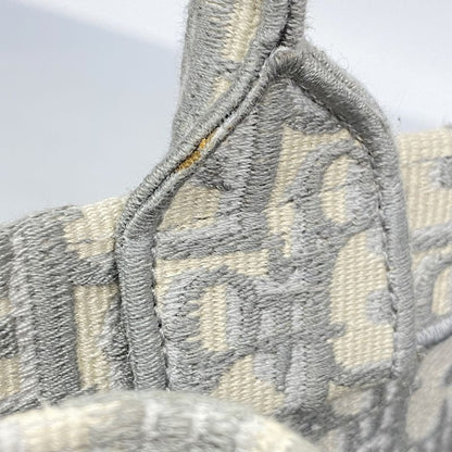 Christian Dior Tote Bag Book Tote Canvas Gray Women's