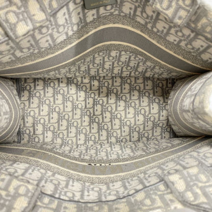 Christian Dior Tote Bag Book Tote Canvas Gray Women's