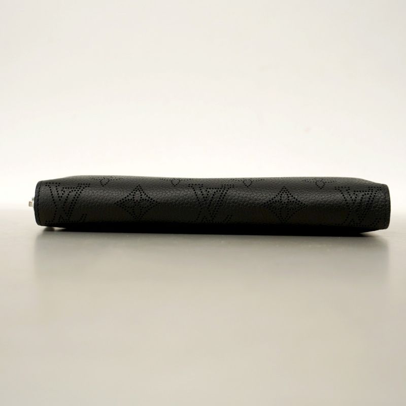 Louis Vuitton Mahina Zippy Wallet M61867 Noir Black Women