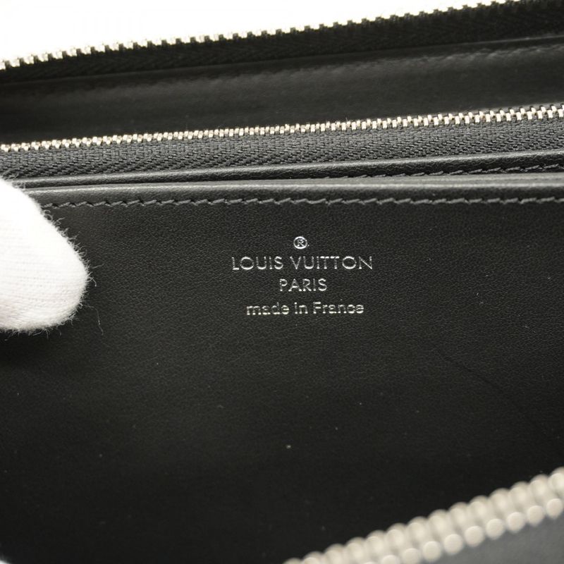 Louis Vuitton Mahina Zippy Wallet M61867 Noir Black Women