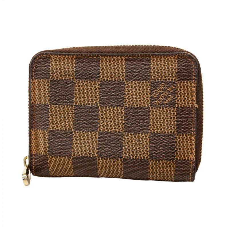 Louis Vuitton Coin Case Damier Zippy Coin Purse N63070 Ebène Men Women Unisex