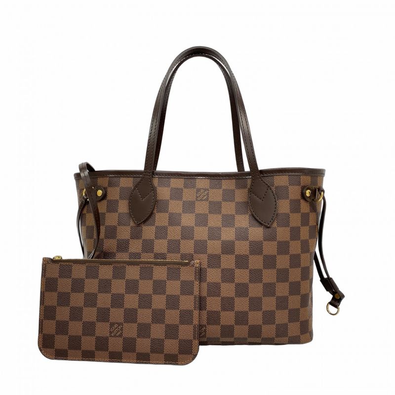 Louis Vuitton Damier Neverfull PM N41359 Ebene Womens Tote Bag
