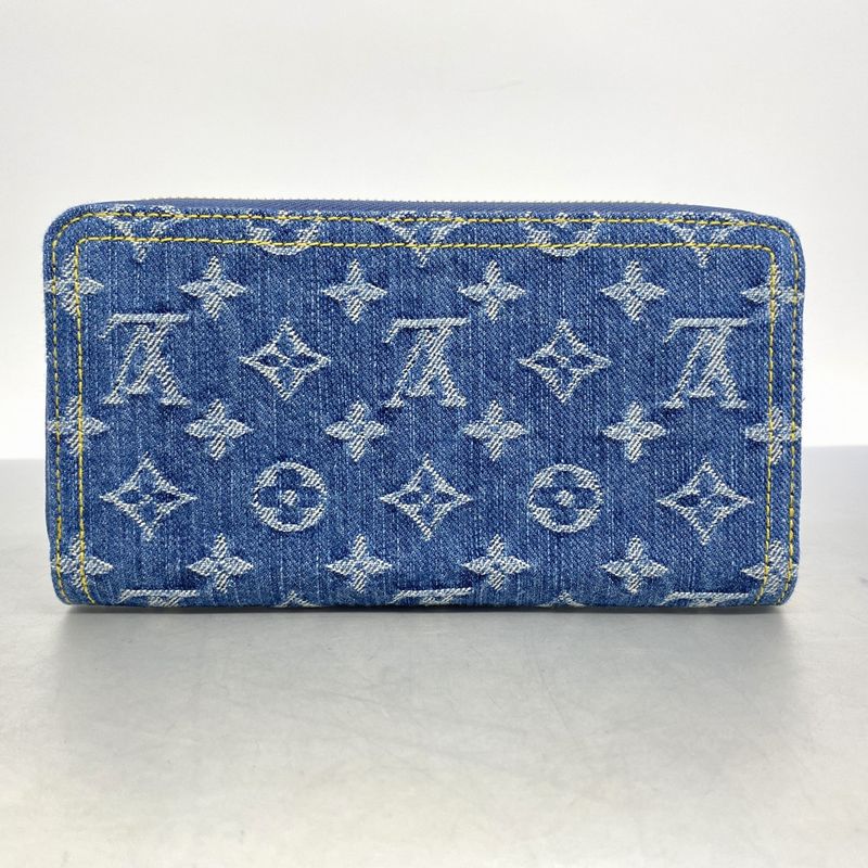 Louis Vuitton Long Wallet Monogram Denim Cherry Takashi Murakami Zippy Wallet