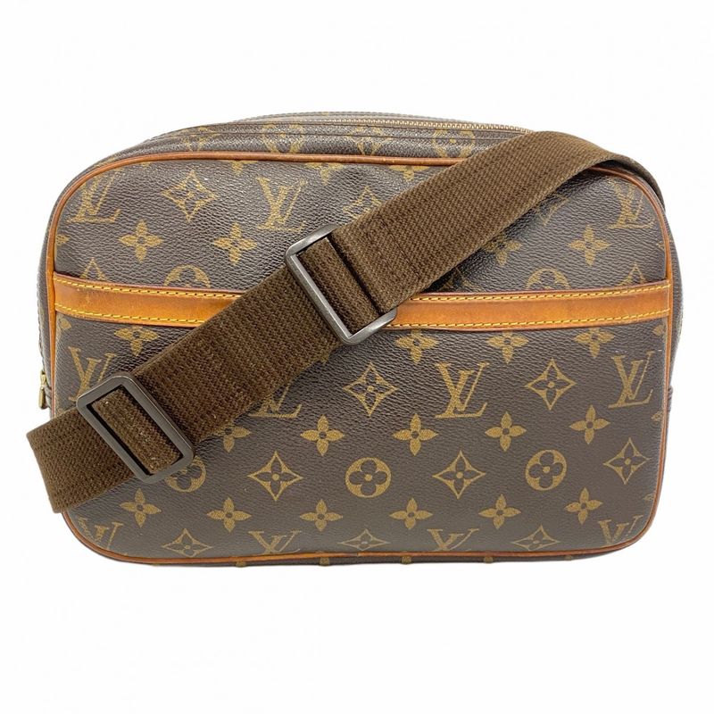 Louis Vuitton Shoulder Bag Monogram Reporter PM M45254 Brown Ladies
