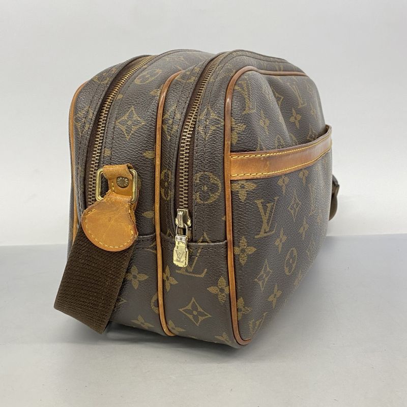Louis Vuitton Shoulder Bag Monogram Reporter PM M45254 Brown Ladies
