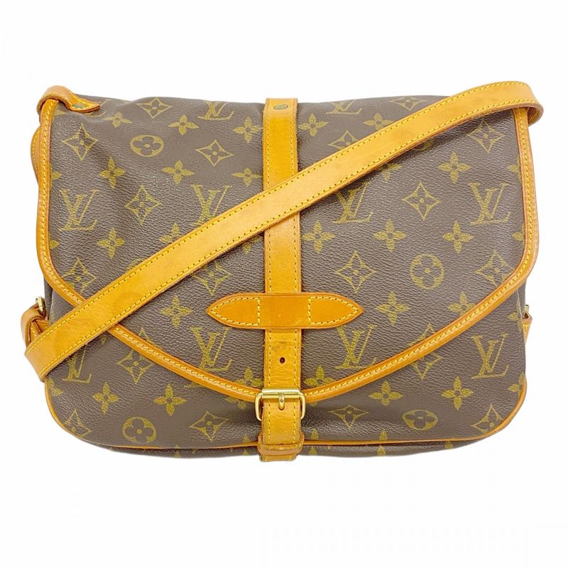 Louis Vuitton Shoulder Bag Monogram Saumur 30 M42256 Brown Ladies