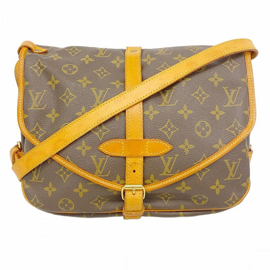 Louis Vuitton Shoulder Bag Monogram Saumur 30 M42256 Brown Ladies