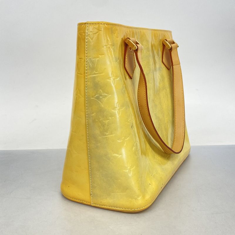 Louis Vuitton Tote Bag Vernis Houston M91053 Gris Women's