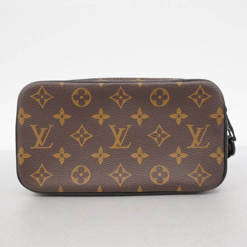 Louis Vuitton Clutch Bag Monogram Solar Ray Pochette Volga M44482 Brown Men's