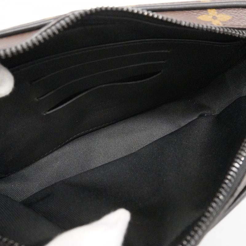 Louis Vuitton Clutch Bag Monogram Solar Ray Pochette Volga M44482 Brown Men's